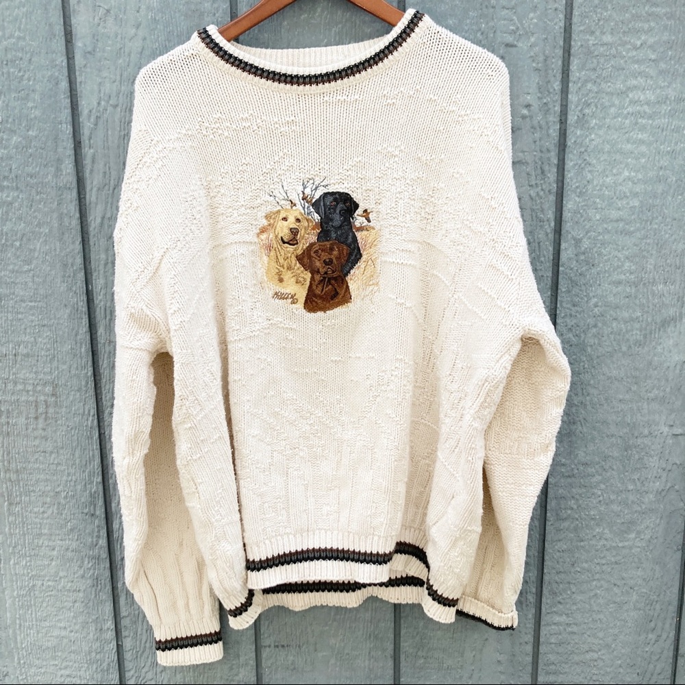 Vintage Shenandoah Hunting Dog's Sweater XLT